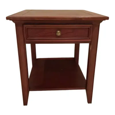 American View Traditional-style Rectangle Wooden End Table (Upstairs)