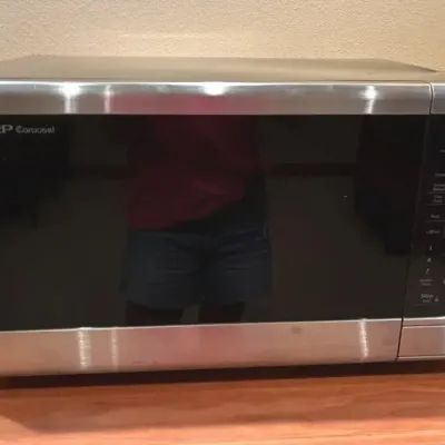 Sharp Carousel Stainless Steel Countertop Microwave Oven (Upstairs)