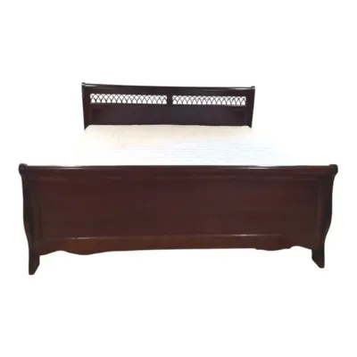 KING size sleigh bed frame - mattresses available to winning bidder 