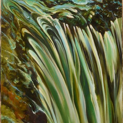 Sale Photo Thumbnail #213: John Squadra (b. 1932).  Waterfall.