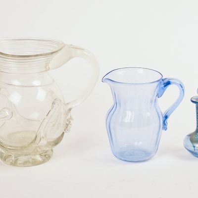 Sale Photo Thumbnail #379: Three Blown Glass Pieces.