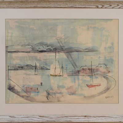Sale Photo Thumbnail #283: Alfred Birdsey (1912-1996). Bermuda Harbor.