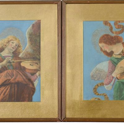 Sale Photo Thumbnail #313: Two Prints After Melozzo Da Forli.