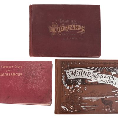 Sale Photo Thumbnail #135: Lot of 3 Scenic Maine Photo Books.