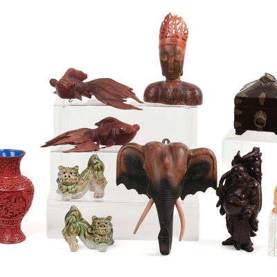Sale Photo Thumbnail #155: Group of Asian Decorative Objects.