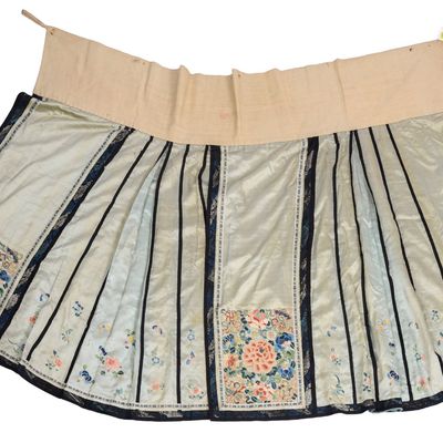Sale Photo Thumbnail #110: Chinese Embroidered Silk Skirt