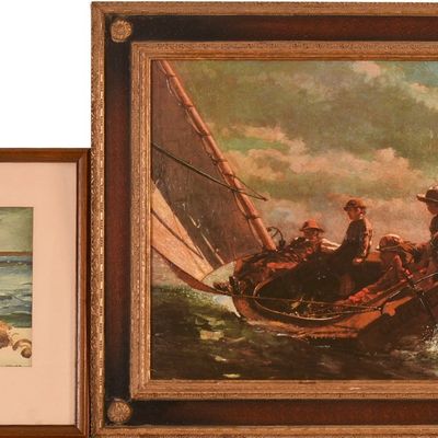 Sale Photo Thumbnail #233: Two Prints, After Winslow Homer.