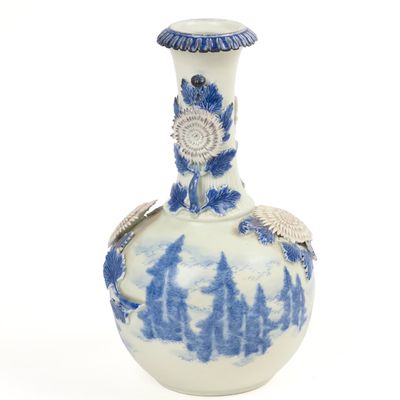 Sale Photo Thumbnail #53: Japanese Hirado Porcelain Vase.