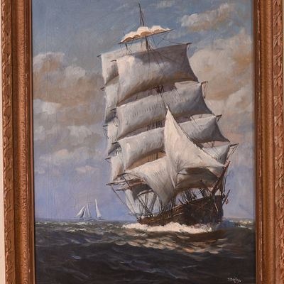 Sale Photo Thumbnail #236: T. Bailey. Sailing SHip.