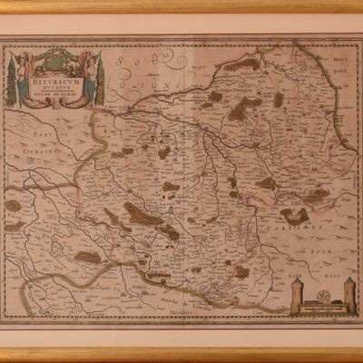 17th Century Map of the Duche of Berri.