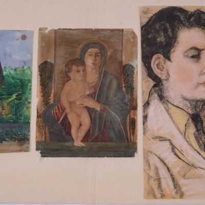 Sale Photo Thumbnail #386: Three Original Artworks.