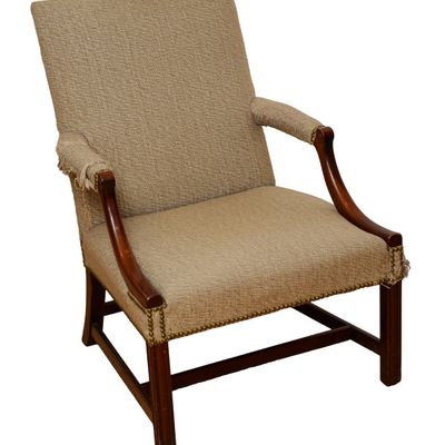 Sale Photo Thumbnail #366: Hepplewhite Style Lolling Chair.