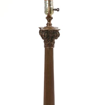Sale Photo Thumbnail #62: Bronze Corinthian Column Table Lamp. 100-200