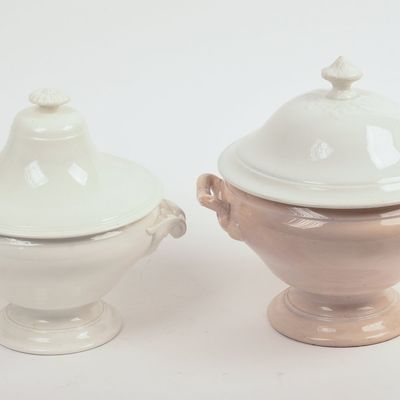 Sale Photo Thumbnail #363: Two French Porcelain Soup Tureens.