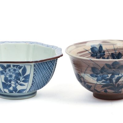Sale Photo Thumbnail #179: Two Japanese Studio Pottery Bowls.
