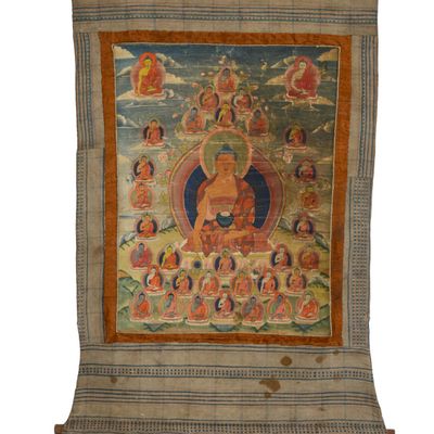 Sale Photo Thumbnail #368: Tibetan Thangka Painting.