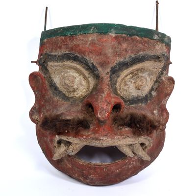 Sale Photo Thumbnail #254: Large Chinese Paper Mache Mask.