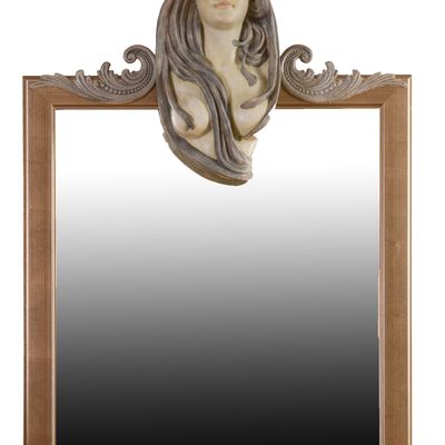 Sale Photo Thumbnail #207: John Squadra (b.1932).  Mirror With Bust of a Woman