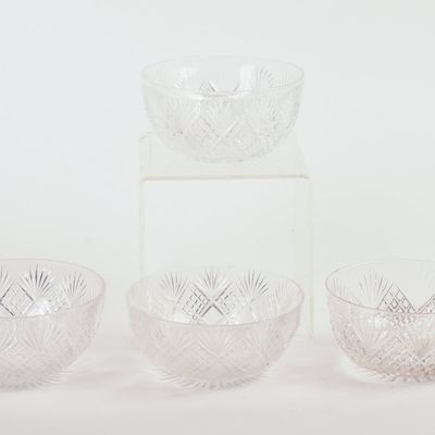 Sale Photo Thumbnail #401: Four Crystal Bowls.