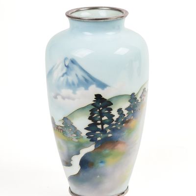 Sale Photo Thumbnail #54: Japanese Cloisonne Vase.