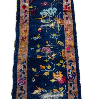 Sale Photo Thumbnail #305: Chinese Handwoven Runner Carpet.