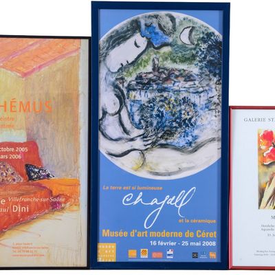 Sale Photo Thumbnail #287: Three French Exhibition Posters.