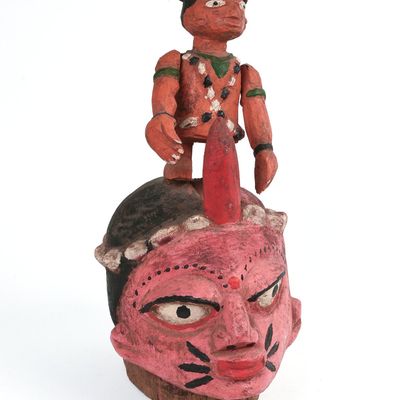 Sale Photo Thumbnail #326: African Carved Headdress.