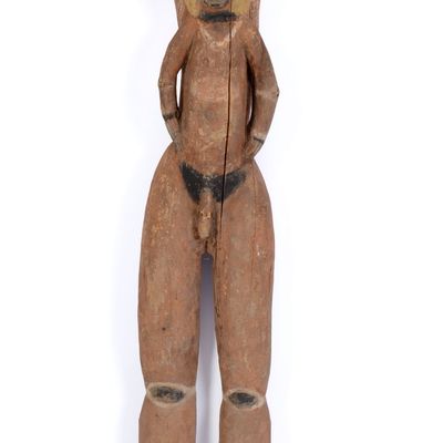 Sale Photo Thumbnail #298: African Carved Wooden Sculpture of a Man.