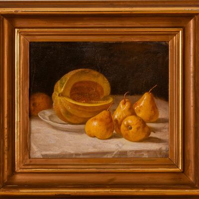 Sale Photo Thumbnail #228: Still Life With Pears and Canatalope.