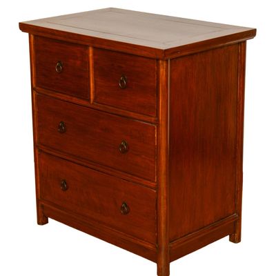 Sale Photo Thumbnail #246: Contemporary Four Drawer Hardwood Chest.