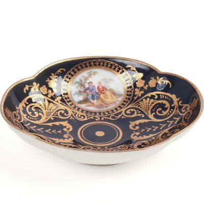Sale Photo Thumbnail #26: Dresden Porcelain Candy Dish.