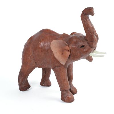Sale Photo Thumbnail #265: Vintage Leather Elephant.