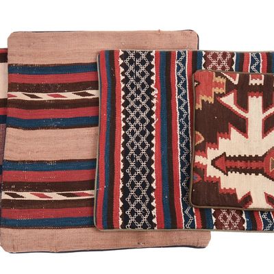 Sale Photo Thumbnail #361: Four Turkish Rug Pillowcases.