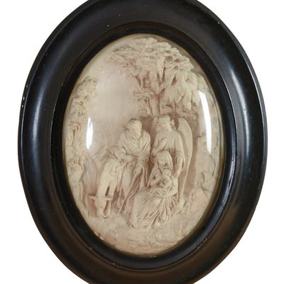 Sale Photo Thumbnail #29: French Meerschaum Bas Relief Carving.