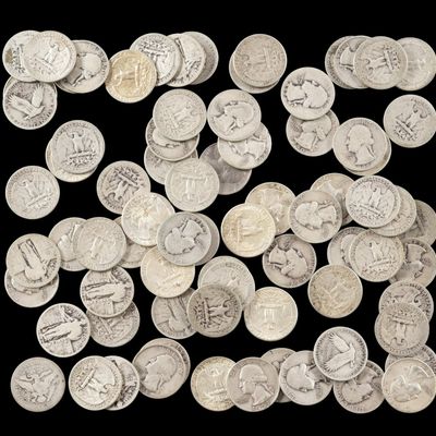 Sale Photo Thumbnail #150: Silver Quarters Washington And Standing Liberty
