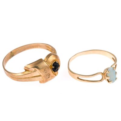 Sale Photo Thumbnail #61: 2 10K Gold Rings