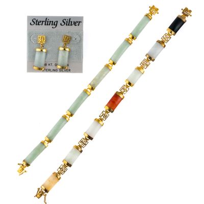 Sale Photo Thumbnail #71: Vermeil and Jade Jewelry
