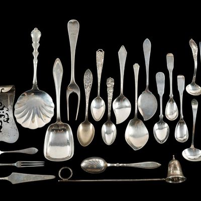 Sale Photo Thumbnail #259: Sterling Silver Serving and Souvenir Spoons