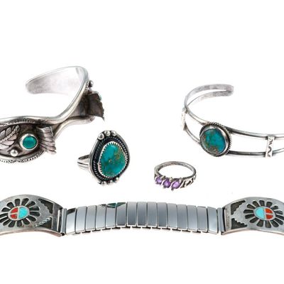 Sale Photo Thumbnail #60: Native American Jewelry & Sterling Silver Ring