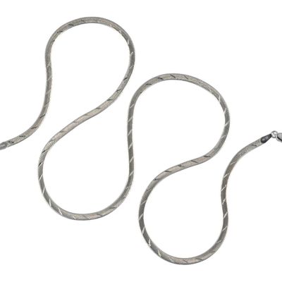 Sale Photo Thumbnail #8: 14K White Gold Chain Necklace