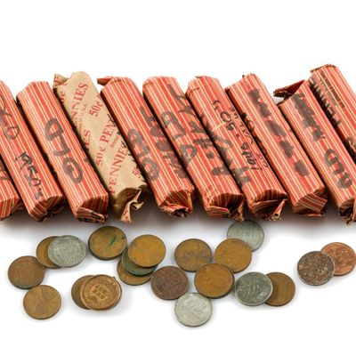Sale Photo Thumbnail #159: Approximately Five Hundred Wheat Cents