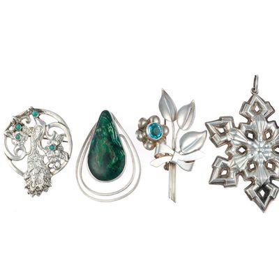 Sale Photo Thumbnail #56: Sterling Silver Jewelry & Ornament