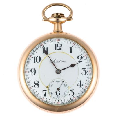 Sale Photo Thumbnail #130: Hamilton 990 21 Jewels Railroad Grade Pocket Watch