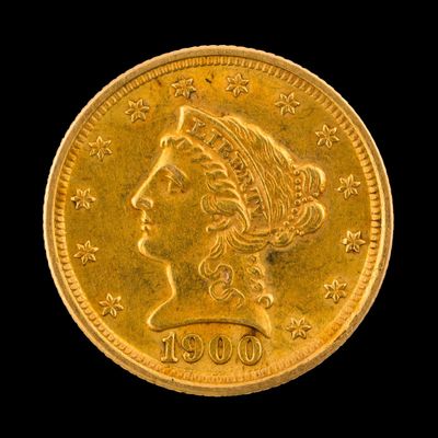 Sale Photo Thumbnail #198: 1900 Gold $2 1/2 Coin