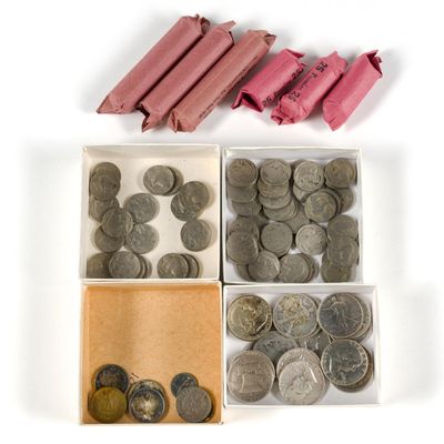 Sale Photo Thumbnail #213: Coins Incl. Silver Half Dollars
