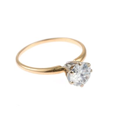 Sale Photo Thumbnail #14: 14K Gold and Diamond Ring
