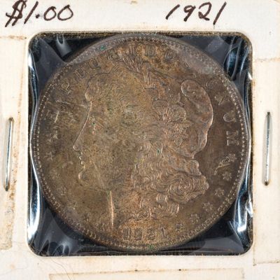 Sale Photo Thumbnail #201: 1921 Morgan Silver Dollar