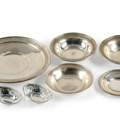 Sale Photo Thumbnail #263: 7 Sterling Silver Serving Dishes
