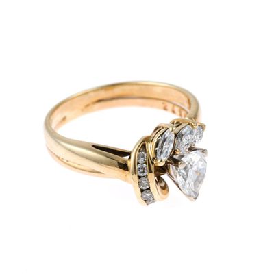 Sale Photo Thumbnail #20: 14K Gold and Diamond Ring