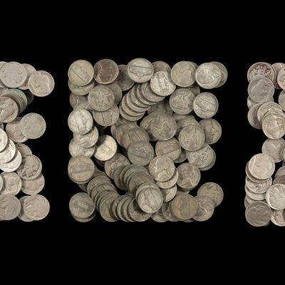 Sale Photo Thumbnail #151: Buffalo And Silver Wartime Nickels